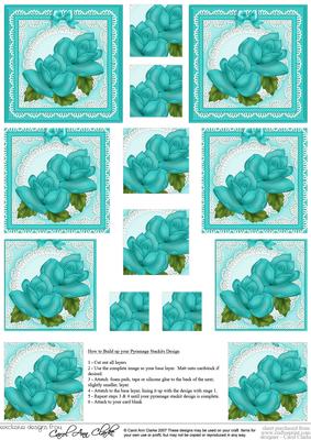 Just Roses Pyramage Sheet