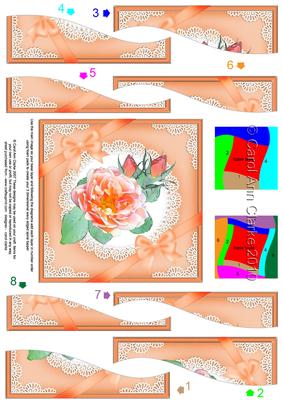 Rose and Lace Wavy Spiral Side Stacker