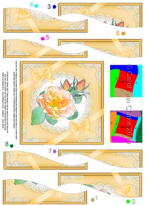 Rose and Lace Wavy Spiral Side Stacker