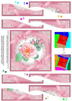 Rose and Lace Wavy Spiral Side Stacker