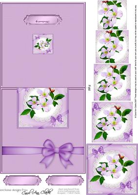Clematis and Lace No-hole Over the Edge & Spiral Pyramid