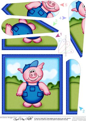 Ziggy Piggy Fan Pyramage Topper