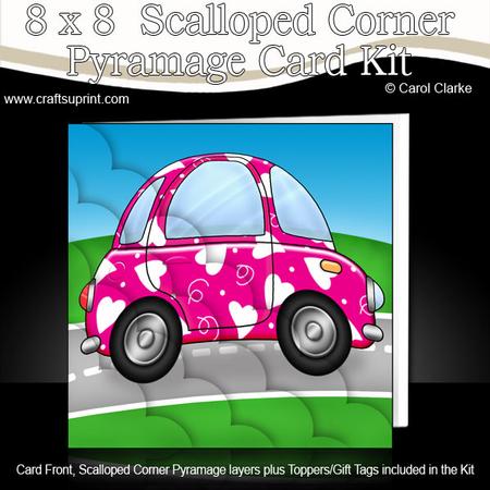 8 x 8 Funky Car Kit with Scalloped Corners