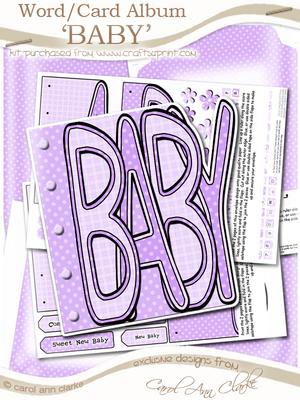 Baby Word Book Kit in Baby Lilac