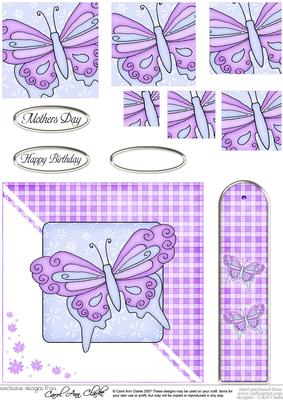 Butterfly Quick Card with Pyramage