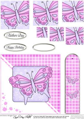 Butterfly Quick Card with Pyramage