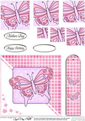 Butterfly Quick Card with Pyramage
