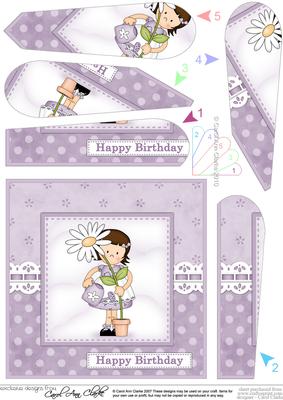 Girlz Suzi's Flower Fan Pyramage Topper