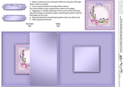 Bluebells No-hole Fold Back Card