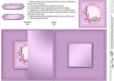 Bluebells No-hole Fold Back Card