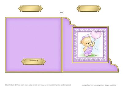 Robert's Balloon Cut and Fold Corner Card