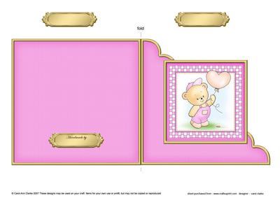 Robert's Balloon Cut and Fold Corner Card