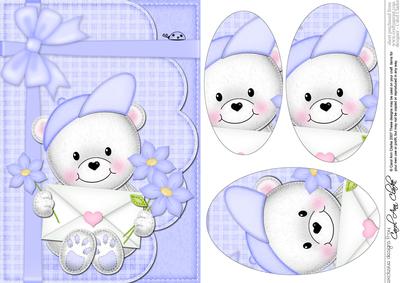 A5 Teddy Ed's Letter Oval Pyramage Topper