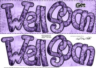 Large Dl Get Well Soon Clocks 3D Decoupage