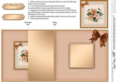 Pretty Viola No-hole Fold Back Card