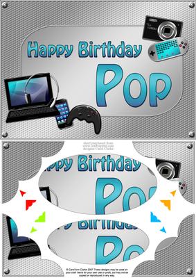 A5 Birthday Pop Gadgets N Gizmos Scallop Corner & Pyramage