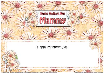 Large Dl Mothers Day Mammy Daisies Floral Matching Insert