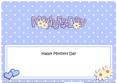 Large Dl Mothers Day Hearts & Flowers Insert