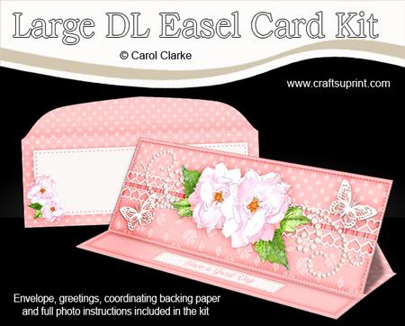 Lge Dl Butterly & Roses a Touch of Elegance Easel Kit