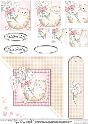 Cute Cat Quick Card with Pyramage