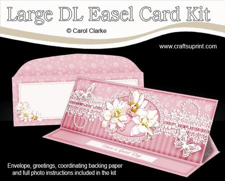 Lge Dl Butterfly & Roses a Touch of Elegance Easel Kit
