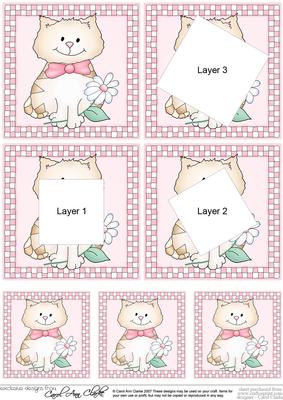 Cute Cat Twisted Tunnel Topper