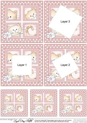 Cute Cat Twisted Tunnel Topper