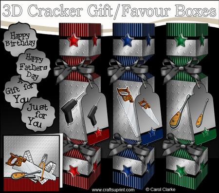 3D DIY Tools Cracker Gift Favour Boxes