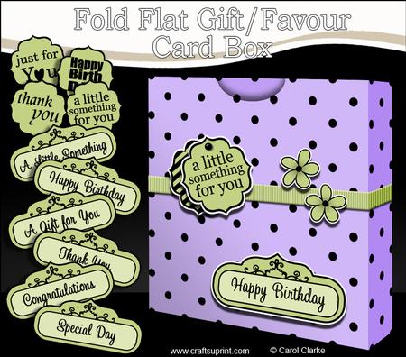 3D Polka Dots Gift Favour Card Box