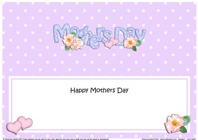 Large Dl Mothers Day Flowers & Roses Insert