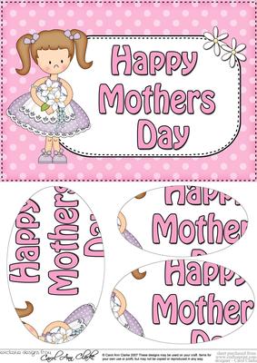 A5 Girlz Liz Mothers Day Dots Oval Pyramage