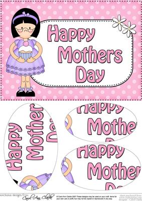 A5 Girlz Roz Mothers Day Dots Oval Pyramage