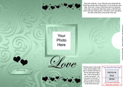 Add a Photo Love Card with Easy Fold Frame