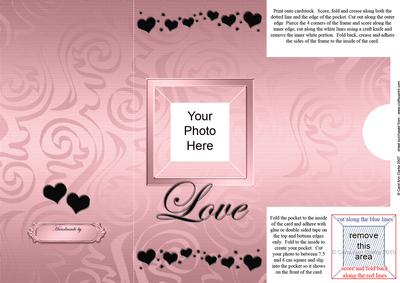 Add a Photo Love Card with Easy Fold Frame