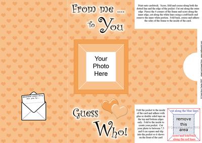 Add a Photo Me to You Card with Easy Fold Frame