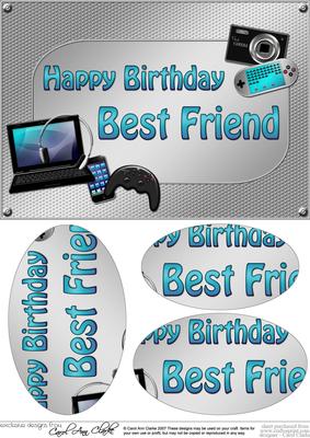 A5 Birthday Best Friend Gadgets N Gizmos Oval Pyramage