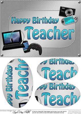 A5 Birthday Teacher Gadgets N Gizmos Oval Pyramage