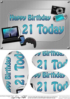 A5 Birthday 21 Today Gadgets N Gizmos Oval Pyramage
