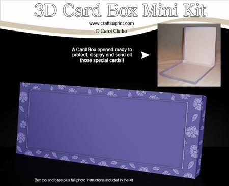 Floral Mini Dl Card Box Mini Kit