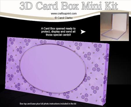 Small Flowers Dl Card Box Mini Kit