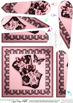 Elegant Boudoir Fan Pyramage Topper