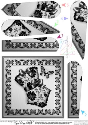 Elegant Boudoir Fan Pyramage Topper