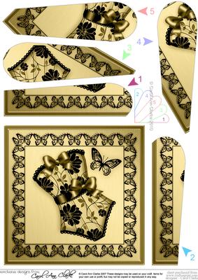 Elegant Boudoir Fan Pyramage Topper