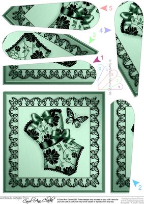 Elegant Boudoir Fan Pyramage Topper