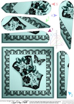 Elegant Boudoir Fan Pyramage Topper