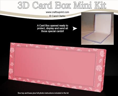 Floral Mini Dl Card Box Mini Kit