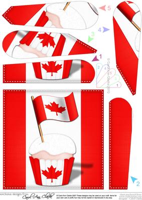 Flying the Flag Canada Fan Pyramage Topper