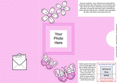 Add a Photo Fluttery Butterflies with Easy Fold Frame