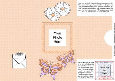 Add a Photo Fluttery Butterflies with Easy Fold Frame