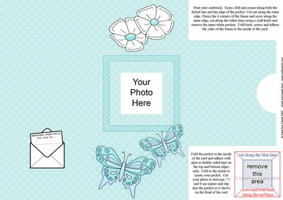 Add a Photo Fluttery Butterflies with Easy Fold Frame